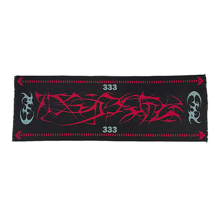 [PCCVISION] 333 Vintage Black And Red Scarf