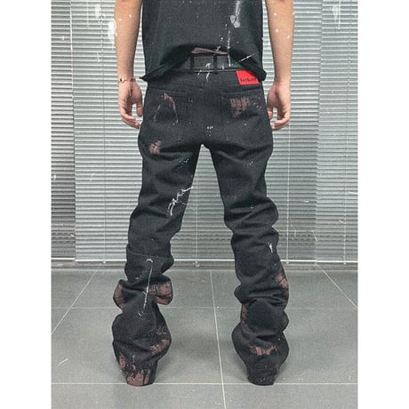 [SANSLAWS] Mud Print Denim