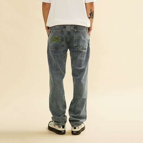 [CANDYMADE]  Frog Embroidery Denim