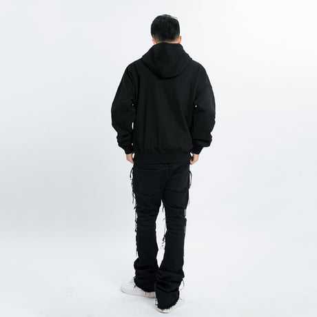 Flexhood Badge Hoodie / Black