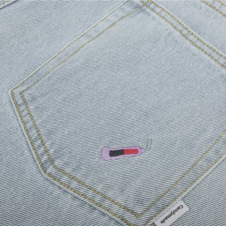 [CANDYMADE]  Embroidered Denim Shorts