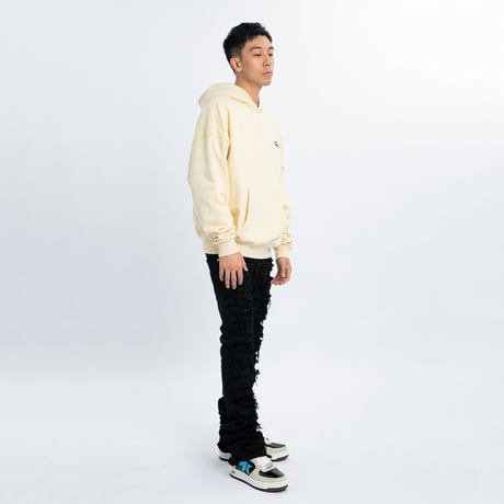 Flexhood Badge Hoodie / Khaki