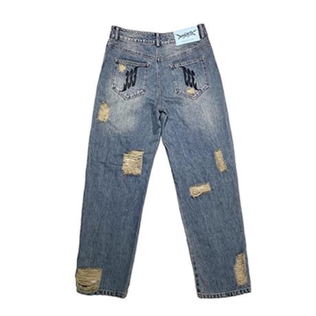 [PCCVISION] Vintage Big Ripped Denim