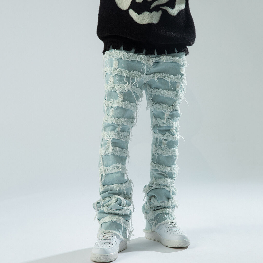 (希少)FLEXHOOD Ripped Flared Denim fit=scale-down,w=1200
