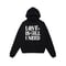 Love Is All I Need Hoodie / Black