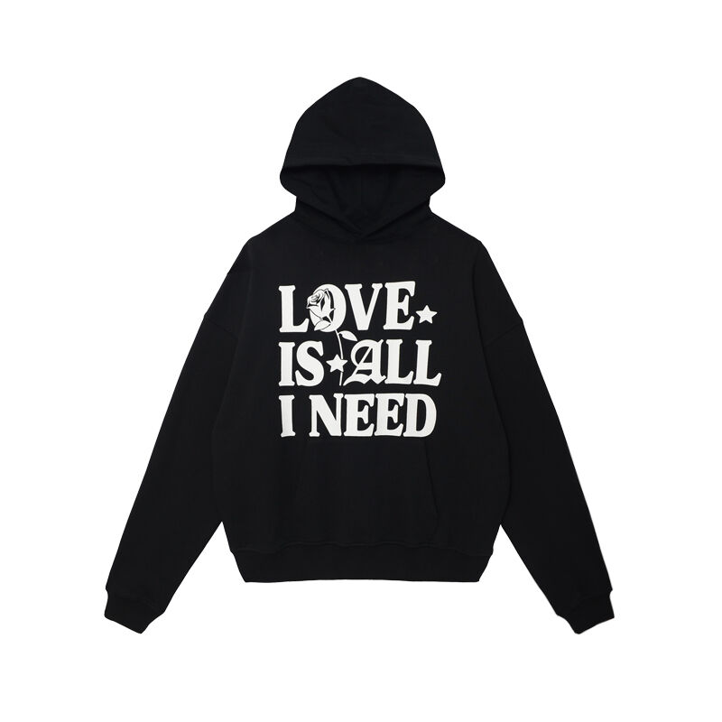 Love Is All I Need Hoodie / Black | FLEXHOOD