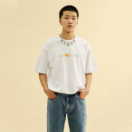 [CANDYMADE]  Candy Logo Tee / White