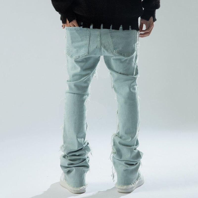 (希少)FLEXHOOD Ripped Flared Denim Ripped Flared Denim / Blue | FLEXHOOD