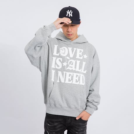 Love Is All I Need Hoodie / Gray