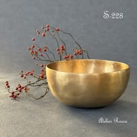 No.S-228　シンギングボウル　7メタル（20cm）金シンプル