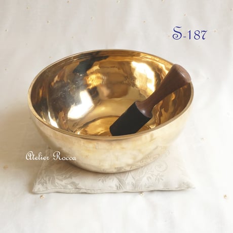 No.S-187　シンギングボウル　5メタル (28cm)　金