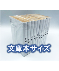 【100枚入り】文庫サイズ約10冊用★スプラータ★セット本梱包資材（掲載写真内の本は付属しません）