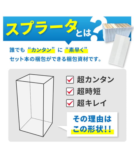 ※廉価版※【20枚入り】完全版(A5)サイズ約20冊用★スプラータ★セット本梱包資材（掲載写真内の本は付属しません）
