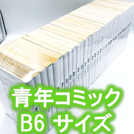 【100枚入り】青年コミック(B6)サイズ約30冊用★スプラータ★セット本梱包資材（掲載写真内の本は付属しません）