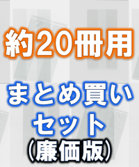 ★人気サイズ★約20冊用【全サイズ100枚入り】★スプラータお徳用（廉価版）★セット本梱包資材（掲載写真内の本は付属しません）