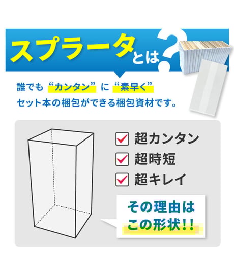 ※廉価版※【20枚入り】青年コミック(B6)サイズ約10冊用★スプラータ★セット本梱包資材（掲載写真内の本は付属しません）