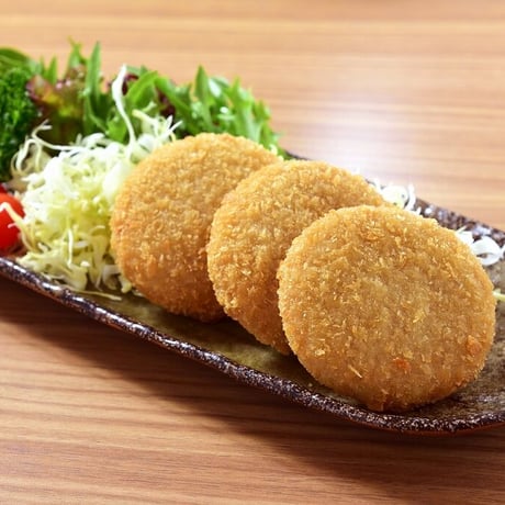 [送料込]熊取産の里芋を使用「くまコロ(熊取コロッケ)」プレーン・カレー味・筍入り(3種 計30個)【くまとりにぎわい観光協会】