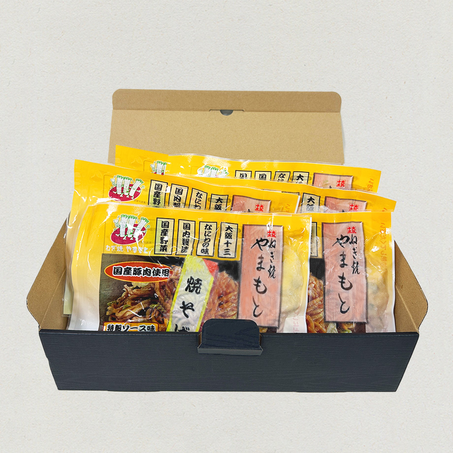 送料込]もちもちの中太麺とソースの相性が抜群！ 焼そば(6食)【ねぎ焼