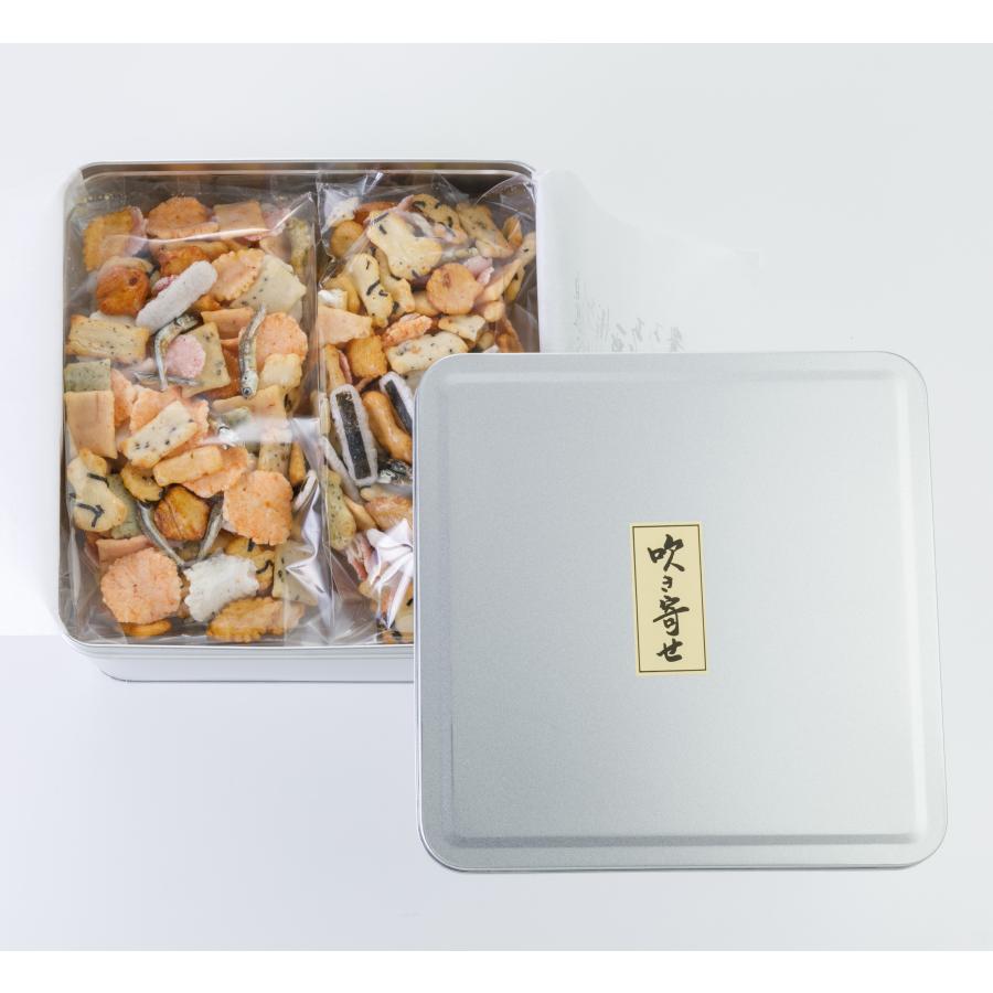 送料込] 楽しいかたちのあられがぎっしり 吹き寄せ 中缶(700g)【あられ