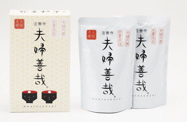 送料込] 夫婦円満・恋愛成就 法善寺横丁の名物「夫婦善哉」(2p×3箱 計6