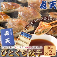 [送料込] 大阪土産の定番「ひとくち餃子」(30個×2箱)【点天】