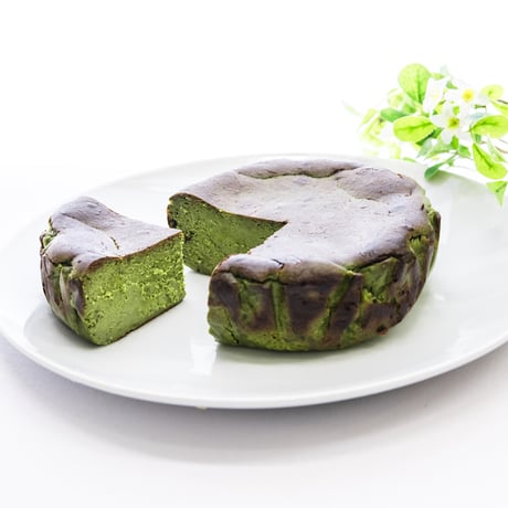 [送料込]グルテンフリー!茨木バスクチーズケーキ 抹茶(ホール)【iBASQUE】