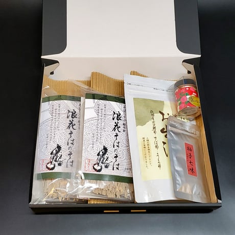 [送料込]総本家浪花そばの半生麺蕎麦セット(4人前)【総本家浪花そば】