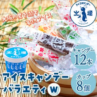 [送料込]北極 アイスキャンデー12本+カップアイス8個「バラエティセットW」【北極】