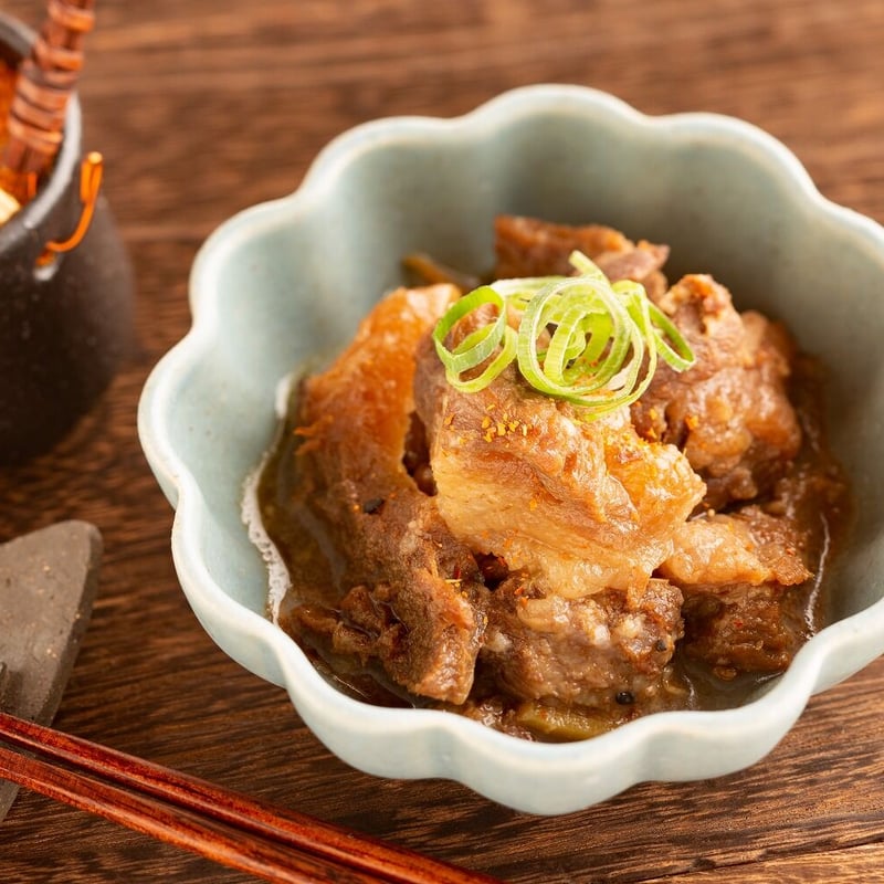 神楽茶屋 大分県産牛ホルモン炒め 牛すじ煮込み 2種計4個 惣菜