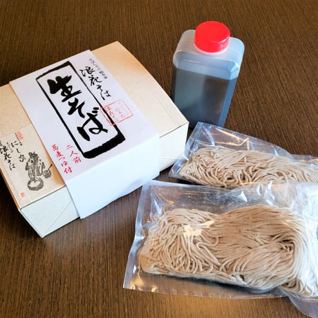 [送料込] 生蕎麦 (2食)【総本家浪花そば】