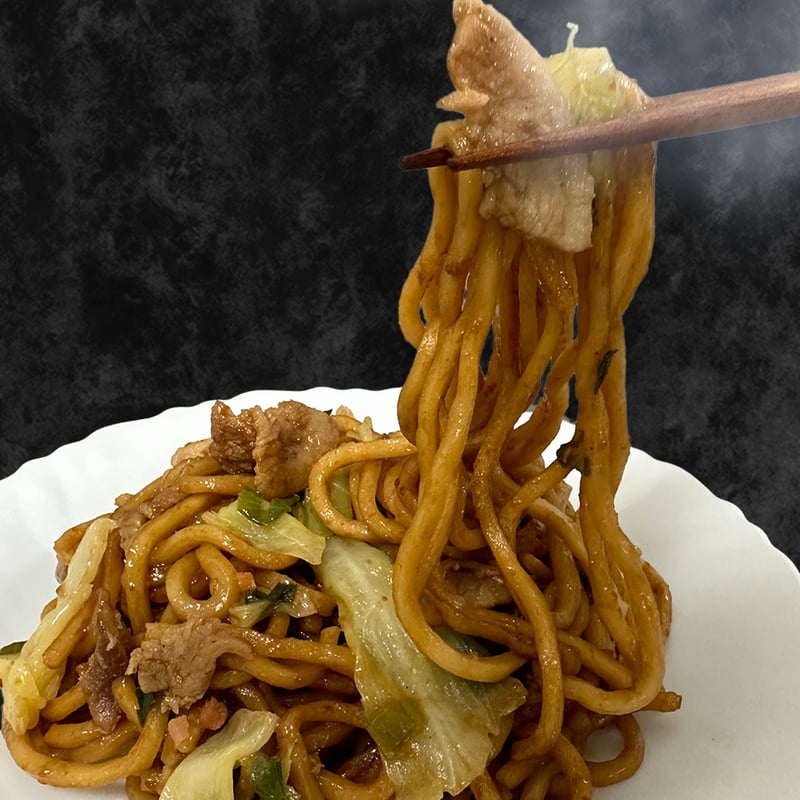 送料込]すじねぎ焼・焼そばセット(2種計6袋)【ねぎ焼やまもと