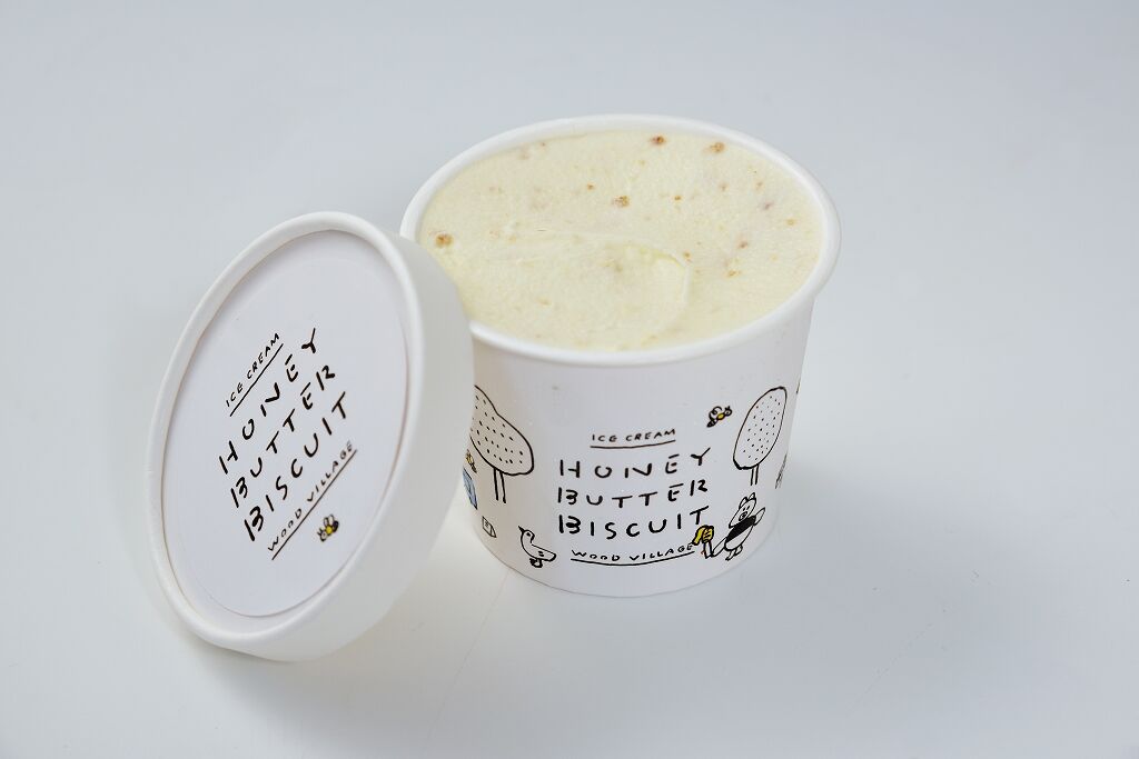 送料込]熊取町のはちみつたっぷりハニーアイス(6個)【wood village