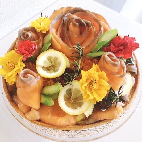 [送料込]バースデーやイベントに　世界に１つの『オーダーキッシュ』(5号)【FlowerQuiche】