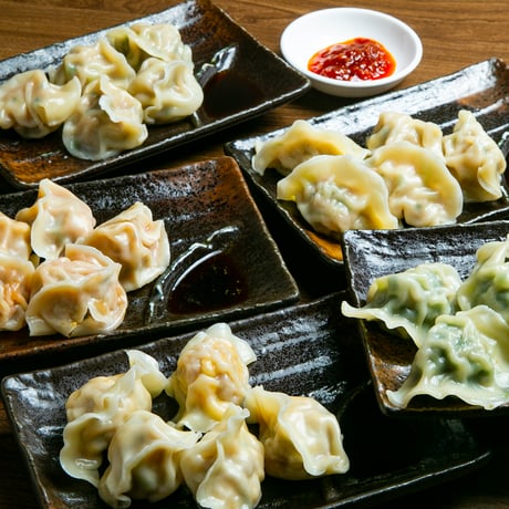[送料込] 台湾水餃子（キャベツ・エビ・ニラ各20個×3袋 計60個）【台湾同客餃子館】