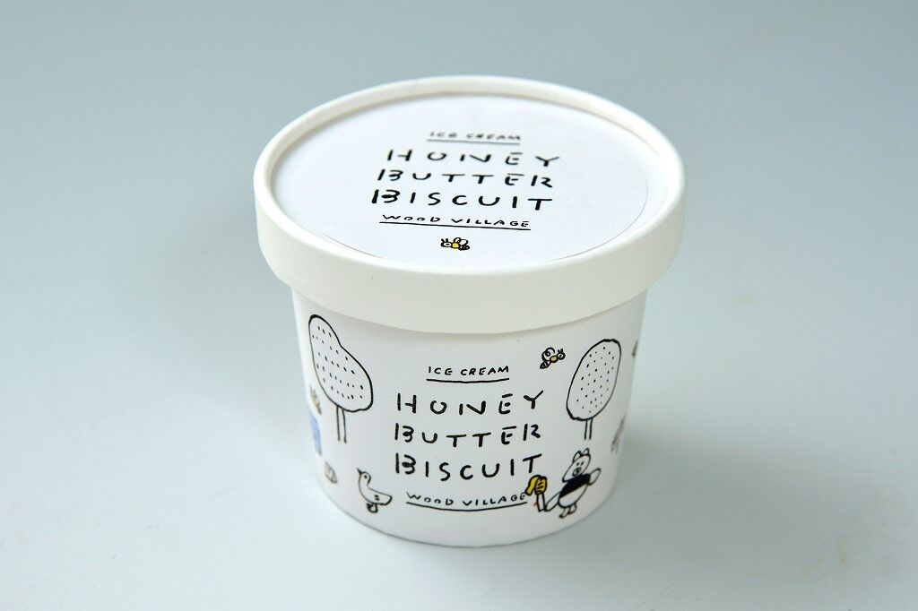 送料込]熊取町のはちみつたっぷりハニーアイス(6個)【wood village