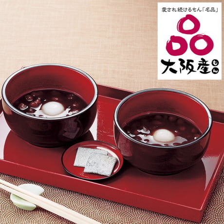[送料込] 夫婦円満・恋愛成就 法善寺横丁の名物「夫婦善哉」(2p×6箱  計12パック）【夫婦善哉】