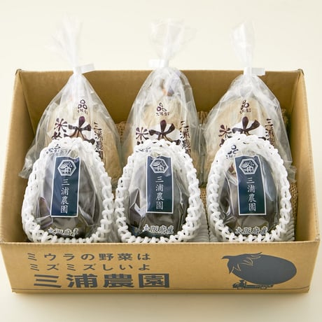 [送料込] 泉州水なす 生水なす3個＋ぬか漬け3個 お中元 ギフト【三浦農園】