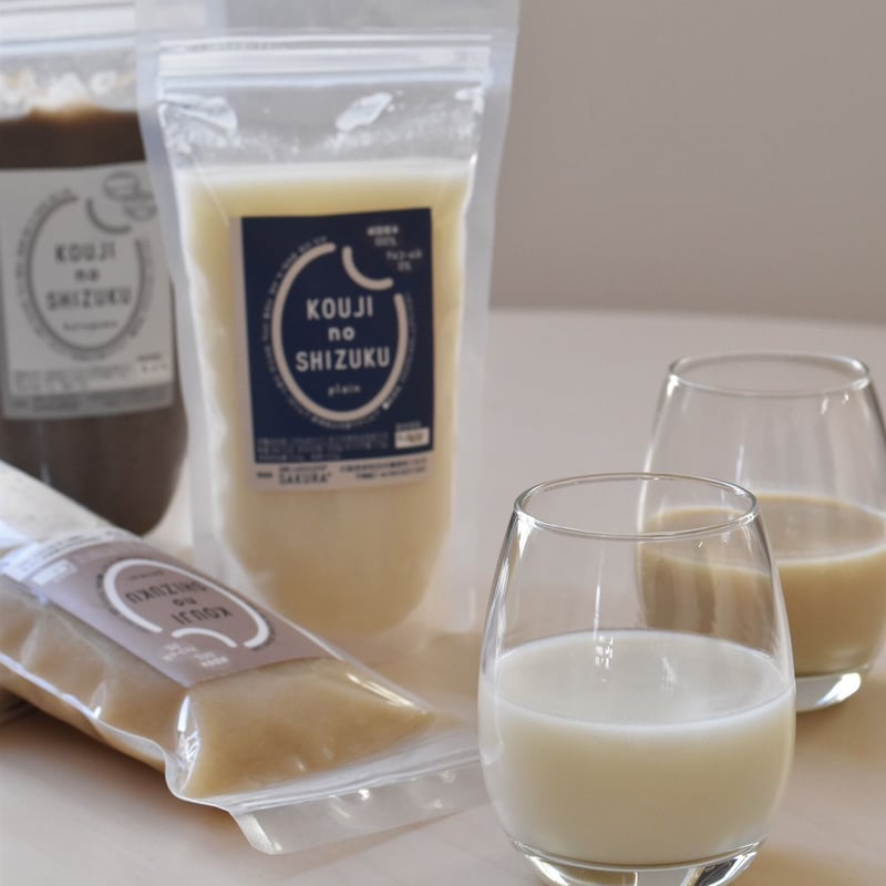 甘酒さま専用★ 送料込]腸活甘酒KOUJI NO SHIZUKU(3種より選べる 計3個)【SAKURA＋】