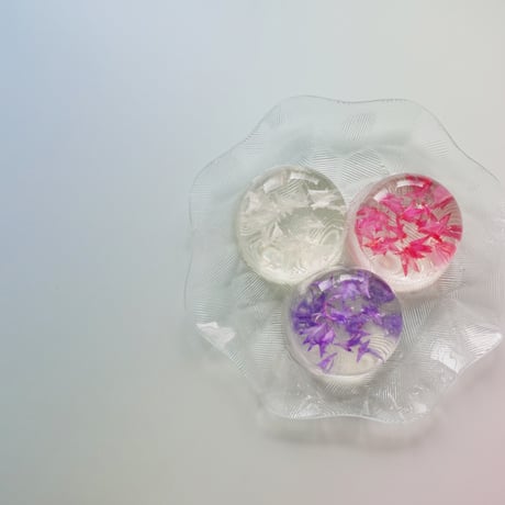 [送料込] カラフルで美しい伝統菓子 フラワー錦玉(10個)【御菓子司つくし】