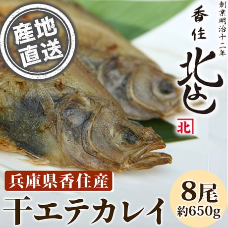 [送料込] 香住漁港直送「干エテカレイ」(8尾 約650g)【香住北よし】