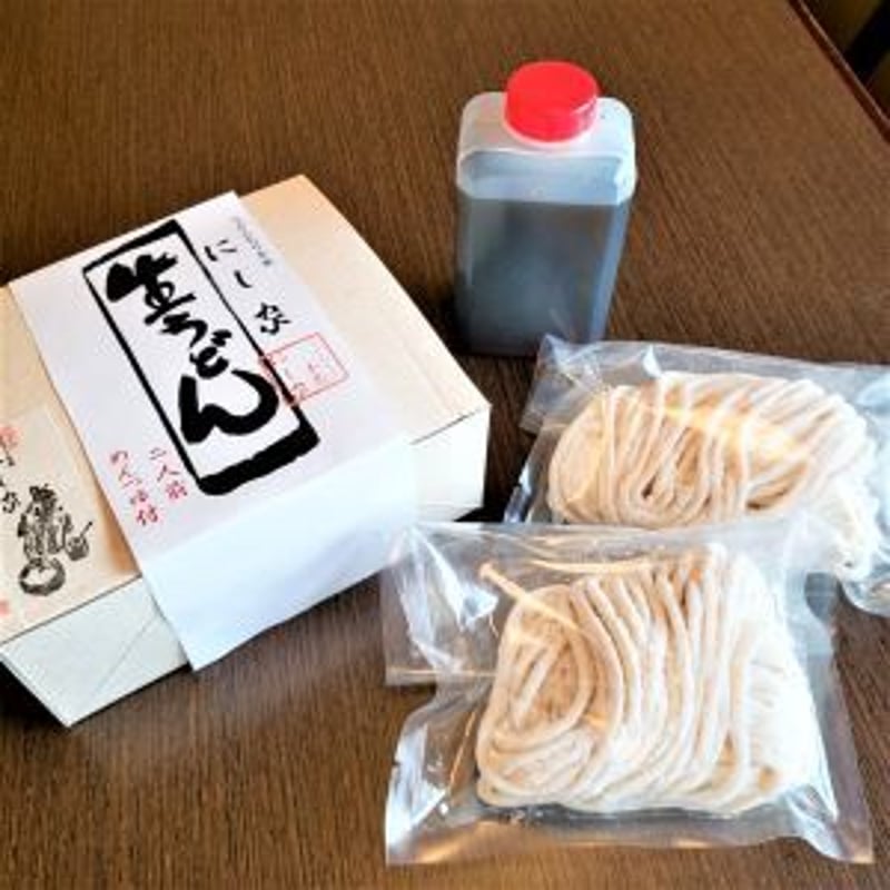 送料込] もちもち生うどん (2食)【にし家】 | コネクト大阪｜大阪の