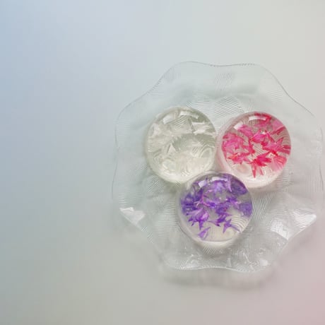 [送料込] カラフルで美しい伝統菓子 フラワー錦玉(6個)【御菓子司つくし】