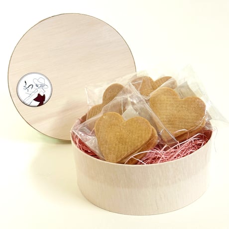 [送料込] 米粉のハート生チョコサンドセット (ビアンコ 4個)【颯~SATSUKI~】