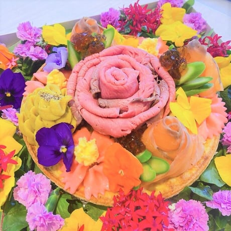[送料込]バースデーやイベントに　世界に１つの『オーダーキッシュ』(5号)【FlowerQuiche】