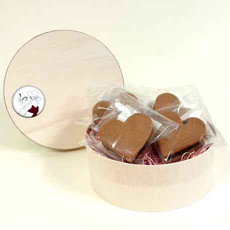 [送料込] 米粉のハート生チョコサンドセット (ネロ 4個)【颯~SATSUKI~】