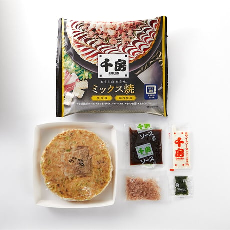 [送料込]千房 お好み焼 ミックス焼 (10枚)（DK2）【千房】