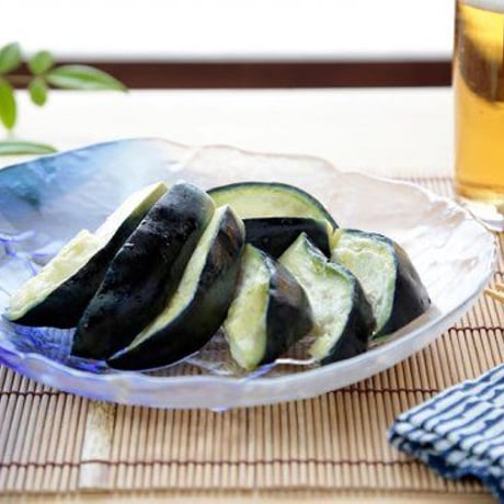 [送料込]泉州水なす ぬか漬け お中元ギフト 特選！水なす漬(和紙袋)(3個)【中出農園】