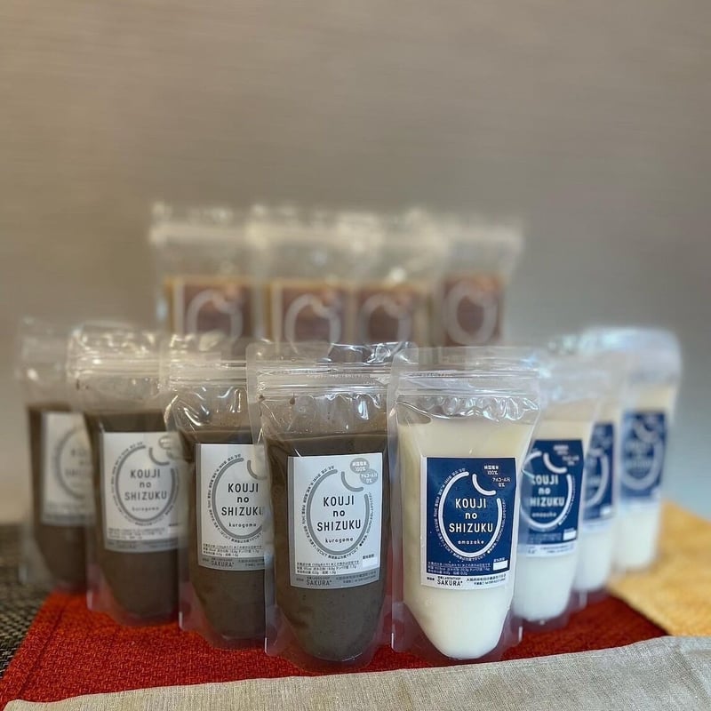 送料込] 腸活甘酒KOUJI NO SHIZUKU(3種より選べる 計12個)【SAKURA