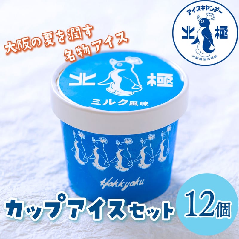 送料込] 北極 カップアイスセット(12個)【北極】 | コネクト大阪｜大阪