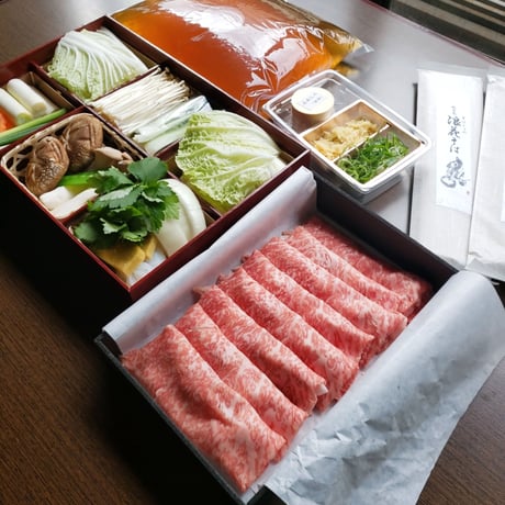 [送料込] 浪花そばの登録商標 厳選和牛蕎麦しゃぶ (2人前)【総本家浪花そば】
